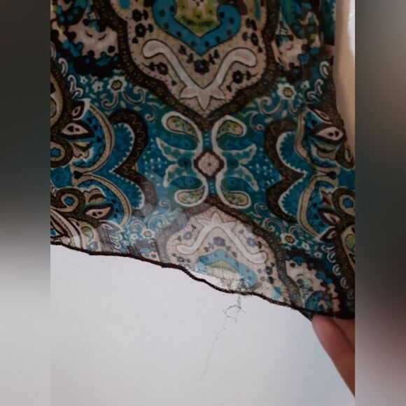 Julie's Closet sheer poncho blouse - Picture 3 of 7